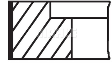 КОЛЬЦА ПОРШНЕВЫЕ MAHLE 034 74 N3