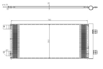 NRF КОНДЕНСАТОР КОНДИЦИОНЕРА 803X353X16 MAN TGS I TGX I 06.06-09.21