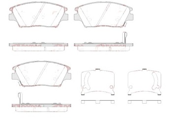 REMSA КОМПЛЕКТ - КОМПЛЕКТ КОЛОДОК ТОРМОЗНЫХ REMSA
