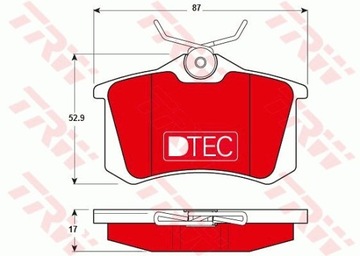 КОЛОДКИ HAM. AUDI T. A1- A2- A3- A4- A6- A8- TT 96- DTEC COTEC