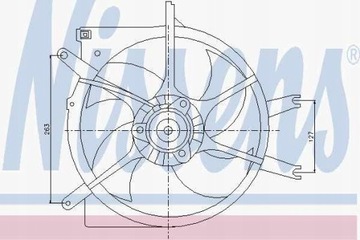 ВЕНТИЛЯТОР РАДІАТОРА HONDA CIVIC 95- 1.6 VTI