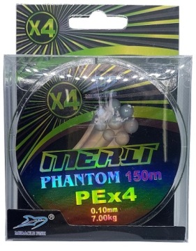 ПЛЕТЕНКА MERIT PEx4 150м 0,18 мм / 13,6 кг