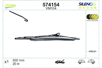 VALEO ЛИСТ ДВОРНИКИ ПЕРЕД 1 ШТУКА. VM104 SILENCIO 500MM BMW Z3 E36