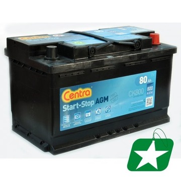 CENTRA AGM 80Ah 800A CK800