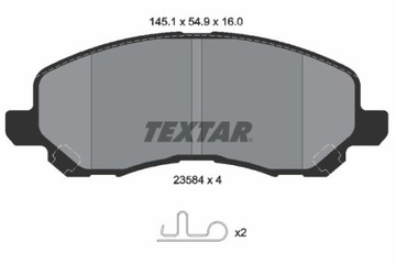 TEXTAR 2358401 КОЛОДКИ ТОРМОЗНЫЕ