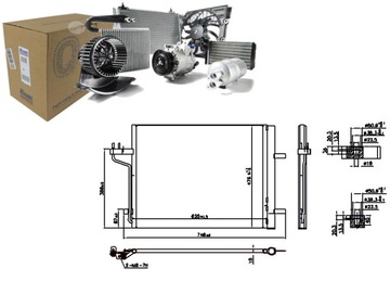 КОНДЕНСАТОР КОНДИЦИОНЕРА FORD C-MAX II KUGA II FORD USA ESCAPE 1.6 2.0H
