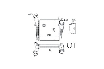 MAGNETI MARELLI ИНТЕРКУЛЕР РАДИАТОР ВОЗДУХА DOLOTOWEGO AUDI Q7