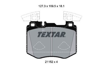 TEXTAR КОЛОДКИ ТОРМОЗНЫЕ ПЕРЕД MERCEDES GLC C253 GLC X253 2.0-ELECTRIC