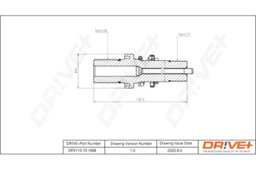 DRIVE+ ШАРНИР ПОЛУОСИ ВНУТРЕННИЙ VOLKSWAGEN T5 1.9-2.5TDI ВАЛ