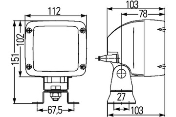 HELLA ЭЛЕМЕНТ ФАРЫ ЧЕРНЫЙ H9