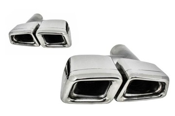 НАКОНЕЧНИКИ НАКЛАДКИ MERCEDES W221 05-11 CHROME LOOK AMG