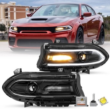 DODGE CHARGER 2015 - 2024 ФАРА ЛЕВАЯ ПРАВОЕ КСЕНОН + ЛАМПОЧКА + ПРЕОБРАЗОВАТЕЛЬ