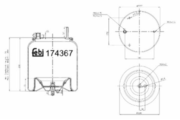 FEBI BILSTEIN ПЫЛЬНИК ПОДВЕСКИ ПНЕВМАТИЧЕСКОЙ VOLVO FH FH II FH III