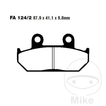 КОЛОДКИ ТОРМОЗНЫЕ ПЕРЕДНЯЯ EBC FA124/2V