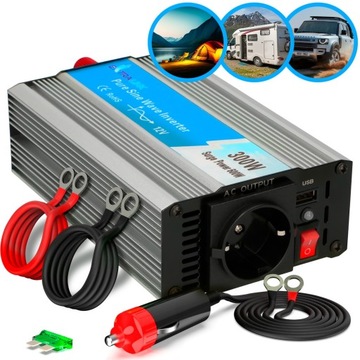 ПРЕОБРАЗОВАТЕЛЬ 12V 230V 600W CZYSTY SINUS DC/AC