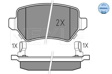 MEYLE 025 234 1715/W КОМПЛЕКТ КОЛОДОК ТОРМОЗНЫХ