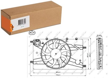 ВЕНТИЛЯТОР РАДИАТОРА Z КОРПУСОМ CHEVROLET CRUZE ORLANDO OPEL ASTRA J