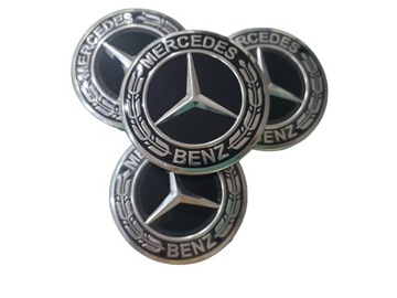 КОЛПАЧКИ DO MERCEDESA 75 MM КОМПЛЕКТ 4 ШТ