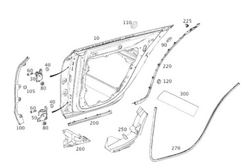 ДВЕРЬ ЗАДНЕЕ MERCEDES-BENZ CLS C257