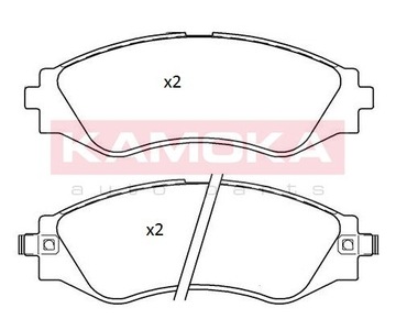 КОЛОДКИ ГАЛЬМІВНИЙ ПЕРЕД CHEVROLET EPICA 06-