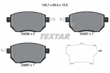 TEXTAR 2405601 КОЛОДКИ ТОРМОЗНЫЕ