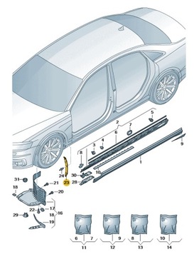 ЗАЩИТА LAKIERU ПОДКРЫЛКА ПЕРЕД ЛЕВАЯ СТОРОНА AUDI A8 D5 ASO ORYGNIAŁ