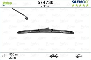 ЛИСТ ДВОРНИКИ 550MM JEEP CHEROKEE, MAZDA CX-3 11.10- SILENCIO VAL57473