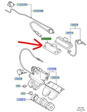 КНОПКА КРЫШКИ БАГАЖНИКА ЗАДНЕЙ FORD FOCUS MK2 03- CABRIOLET