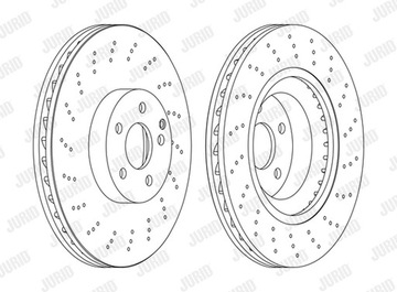 ДИСКИ ТОРМОЗНЫЕ ТОРМОЗНЫЕ JURID 562678JC-1