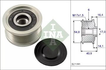 INA 535 0112 10 ГЕНЕРАТОР - СЦЕПЛЕНИЕ ОДНОСТОРОННИЙ