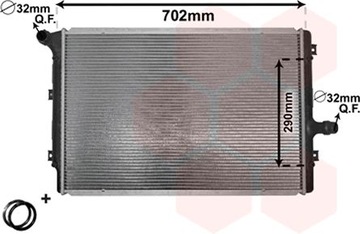 VAN WEZEL 58002208 РАДИАТОР ВОДЫ