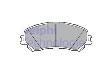 DELPHI КОЛОДКИ ТОРМОЗНЫЕ ПЕРЕД Z DODATKAMI Z PODKŁADKĄ WYTŁUMIAJĄCĄ