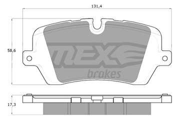 TOMEX BRAKES КОЛОДКИ ТОРМОЗНЫЕ RANGE ROVER IV 12- ЗАД