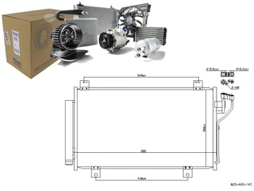 КОНДЕНСАТОР КОНДИЦИОНЕРА MAZDA 3 6 1.5-2.5 12.12- NISSENS