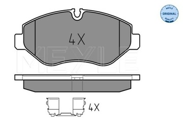 КОЛОДКИ HAM. DB P. SPRINTER 06- 0252919220 MEYLE