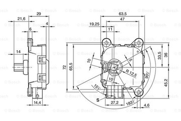 ПРИВОД РЕГУЛИРОВКИ ПОЛОЖЕНИЯ ФАР BOSCH 132801141