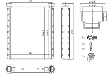 NISSENS ОБОГРЕВАТЕЛЬ MERCEDES A W176 B SPORTS TOURER W246 W242 CLA