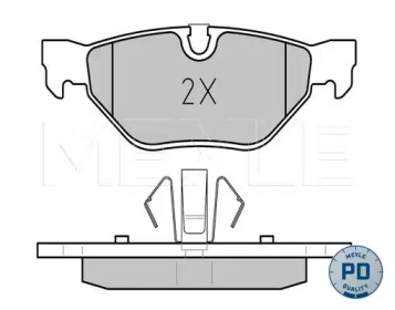 КОЛОДКИ ТОРМОЗНЫЕ BMW MEYLE