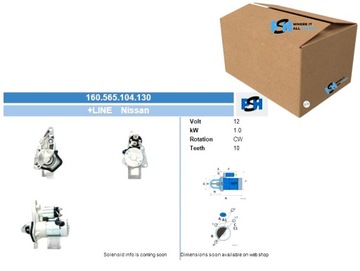 СТАРТЕР NISSAN 1.0 KW СТАРТЕР BV PSH