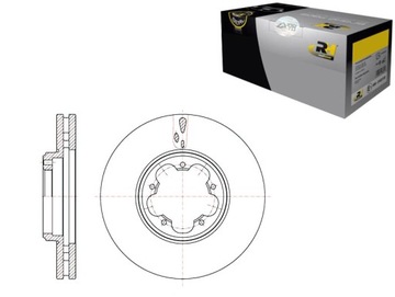 КОМПЛЕКТ ТОРМОЗНОЙ ДИСК ТОРМОЗНЫХ ROADHOUSE ADC1250V 8DD35