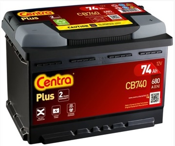 АККУМУЛЯТОР CENTRA PLUS 74AH 680A WYM+DOJAZD НИКОЛАЕВ