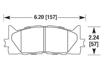 HAWK HPS TOYOTA CAMRY КОЛОДКИ ПЕРЕД HB647F.692