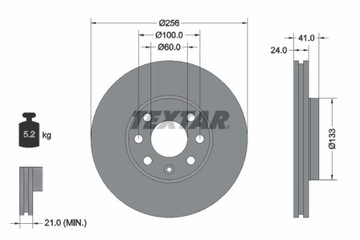 2X ДИСК ГАЛЬМІВНИЙ OPEL ПЕРЕД ASTRA G 92091803