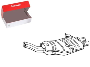 ГЛУШИТЕЛЬ СИСТЕМЫ ВЫХЛОПНОЙ ЗАД BMW 3 E46 2.2 2.5 01.00-05.06 BOSAL