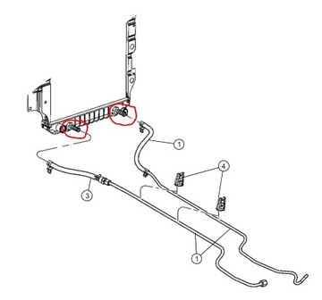 КРЕПЛЕНИЕ ТРУБОК CHŁODNCY КОРОБКИ JEEP WRANGLER TJ MOPAR OE 52079895AA