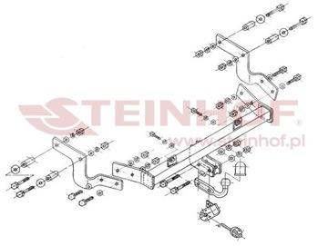 C-021 КРЮК БУКСИРОВОЧНЫЙ CITROEN BERLINGO I 01/03- , PEUGEOT PARTNER I