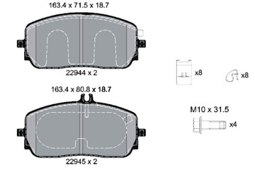 TEXTAR КОЛОДКИ ТОРМОЗНЫЕ ПЕРЕД MERCEDES A V177 A W177 B SPORTS TOURER