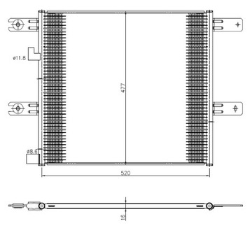 РАДИАТОР КОНДИЦИОНЕРА - КОНДЕНСАТОР EASY FIT NRF 350508