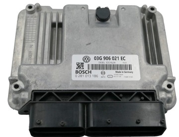 БЛОК УПРАВЛЕНИЯ VW AUDI 0281013186 03G906021EC 