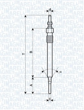 MAGNETI MARELLI 062900061304 ŻWIECA НАКАЛА